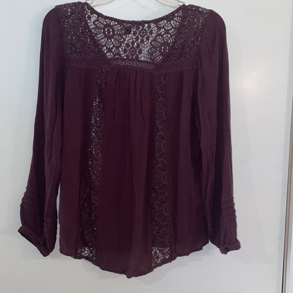 American Eagle Outfitters AEO
Boho Plum Top Blouse Size M - Picture 5 of 7